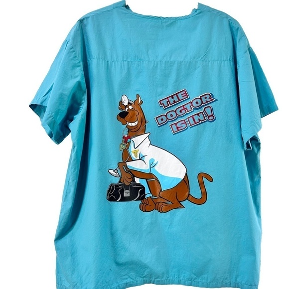 Scooby-doo scrub cotton  blue size: L - Picture 1 of 9